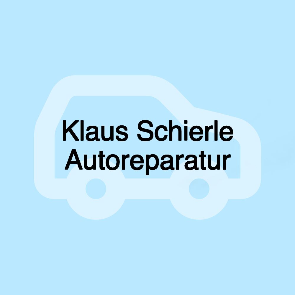 Klaus Schierle Autoreparatur