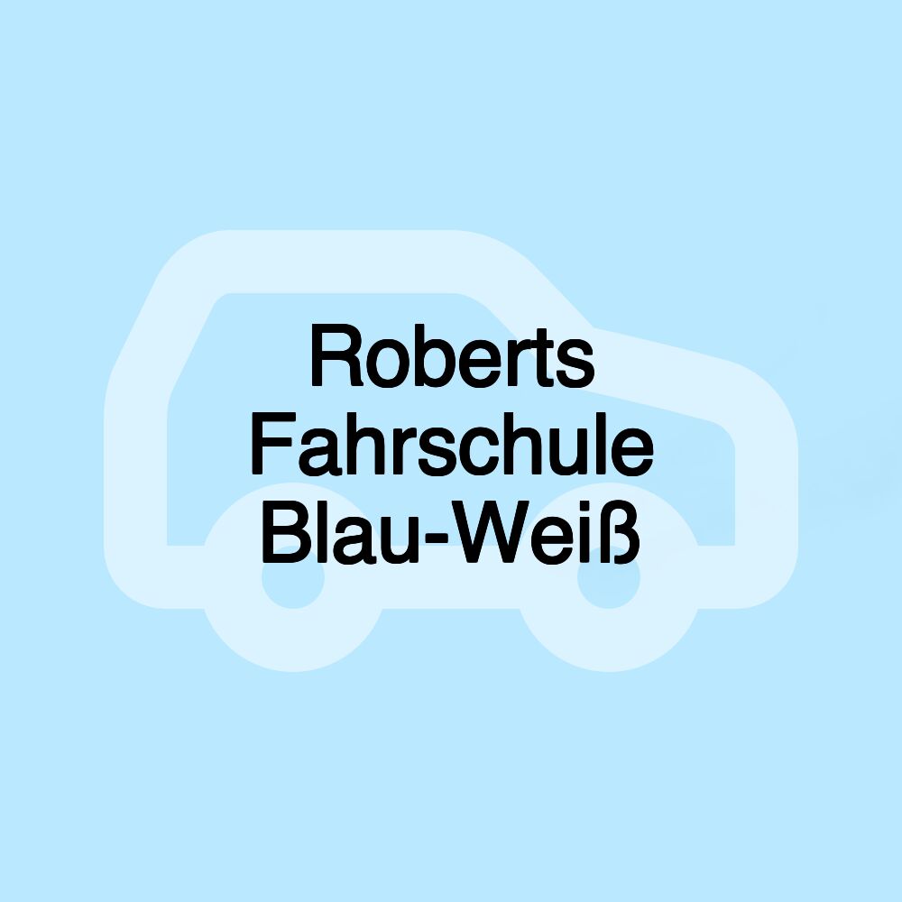 Roberts Fahrschule Blau-Weiß