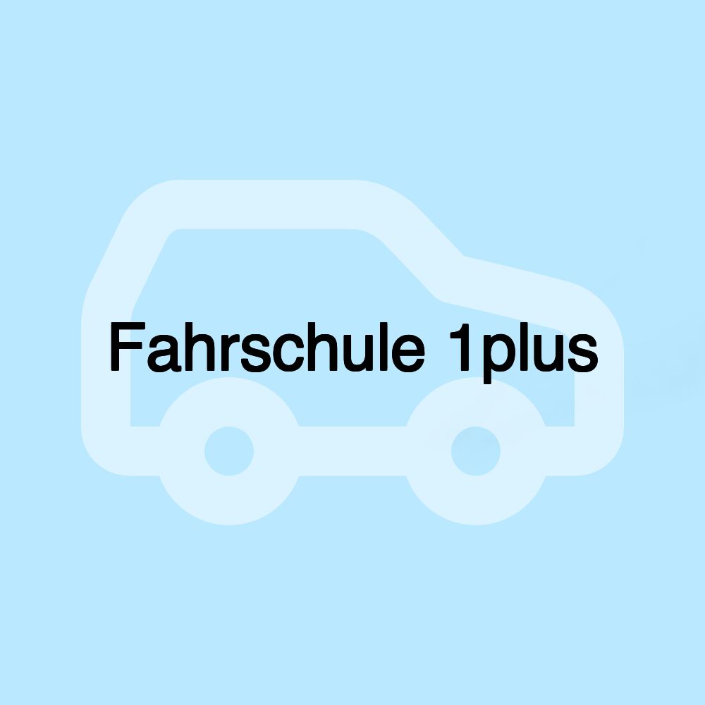 Fahrschule 1plus