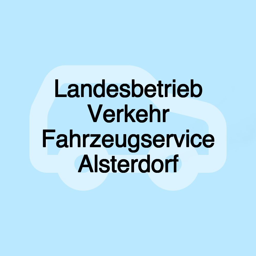 Landesbetrieb Verkehr Fahrzeugservice Alsterdorf