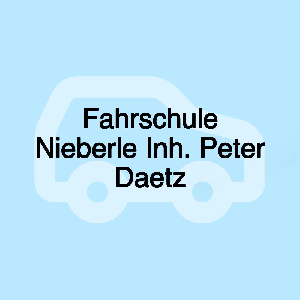 Fahrschule Nieberle Inh. Peter Daetz