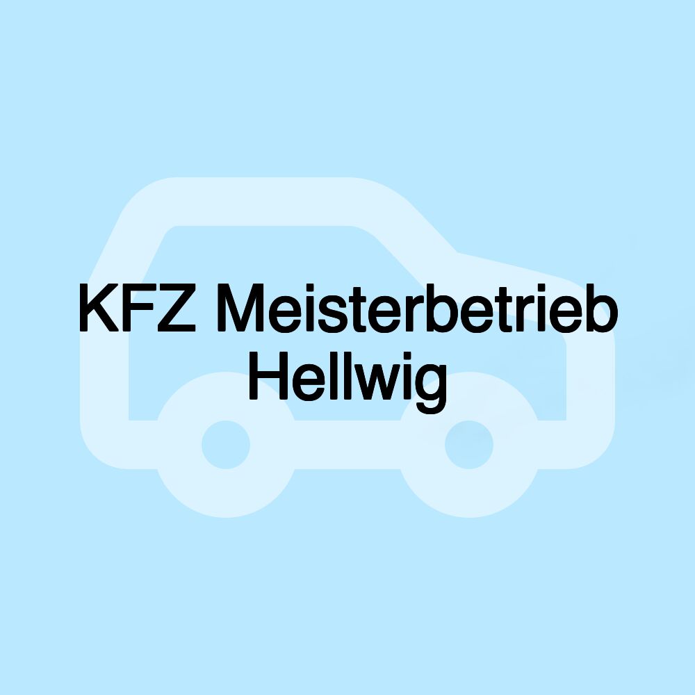 KFZ Meisterbetrieb Hellwig