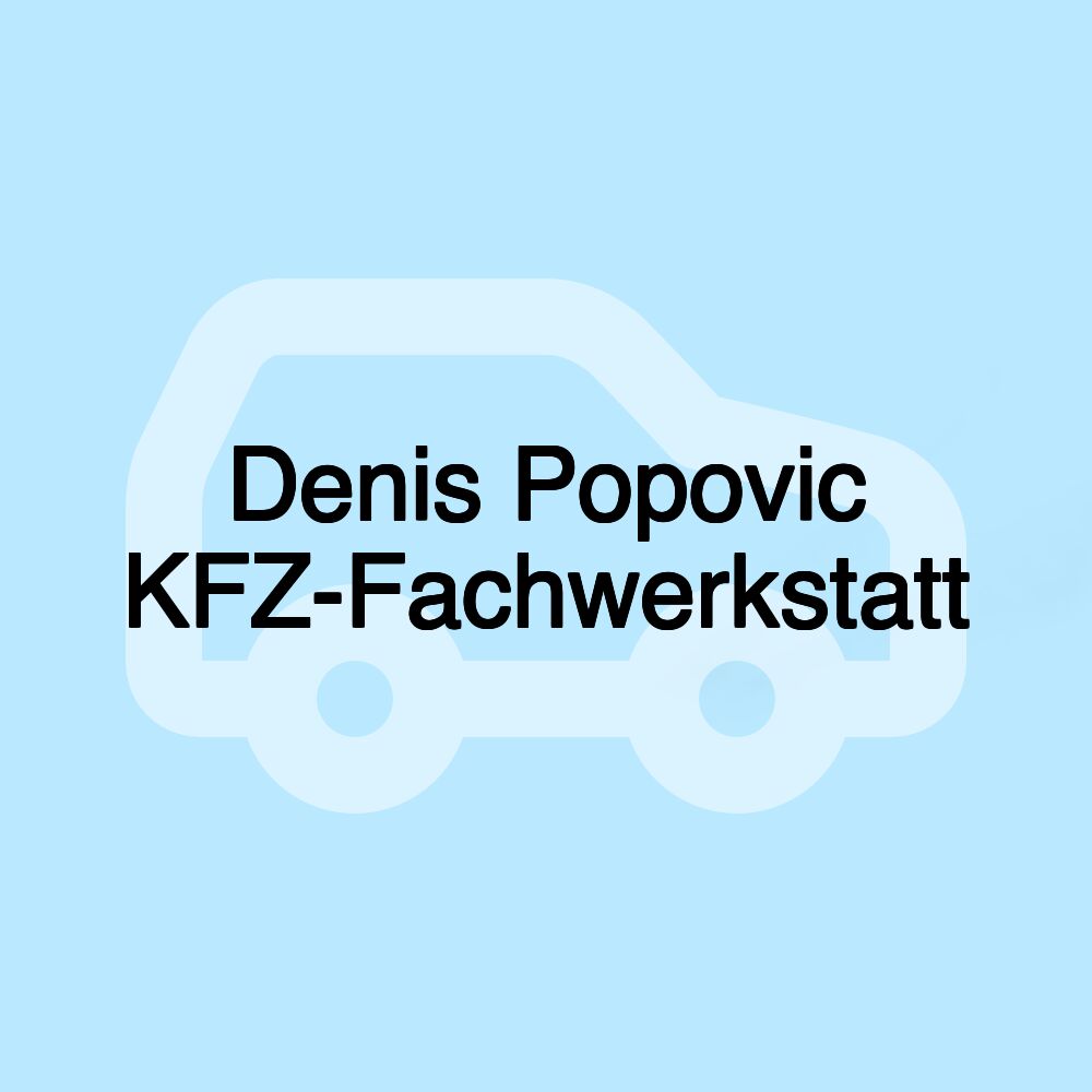 Denis Popovic KFZ-Fachwerkstatt