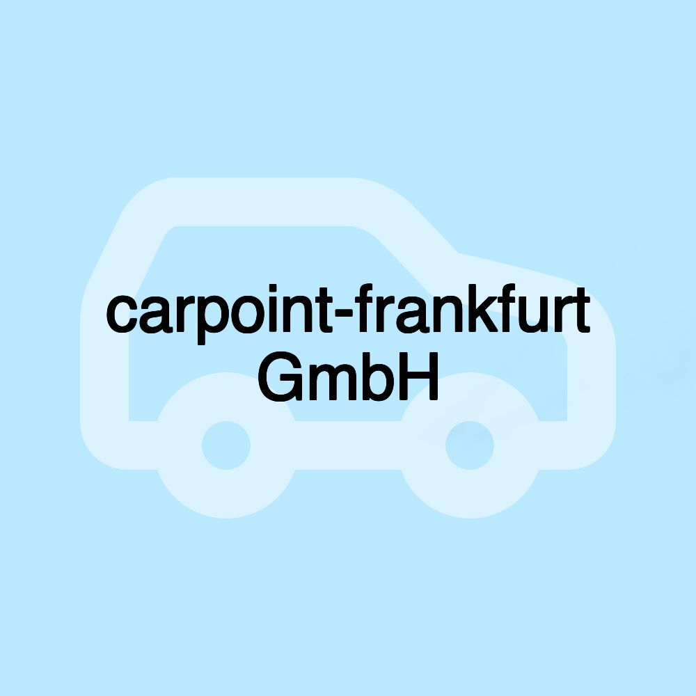 carpoint-frankfurt GmbH