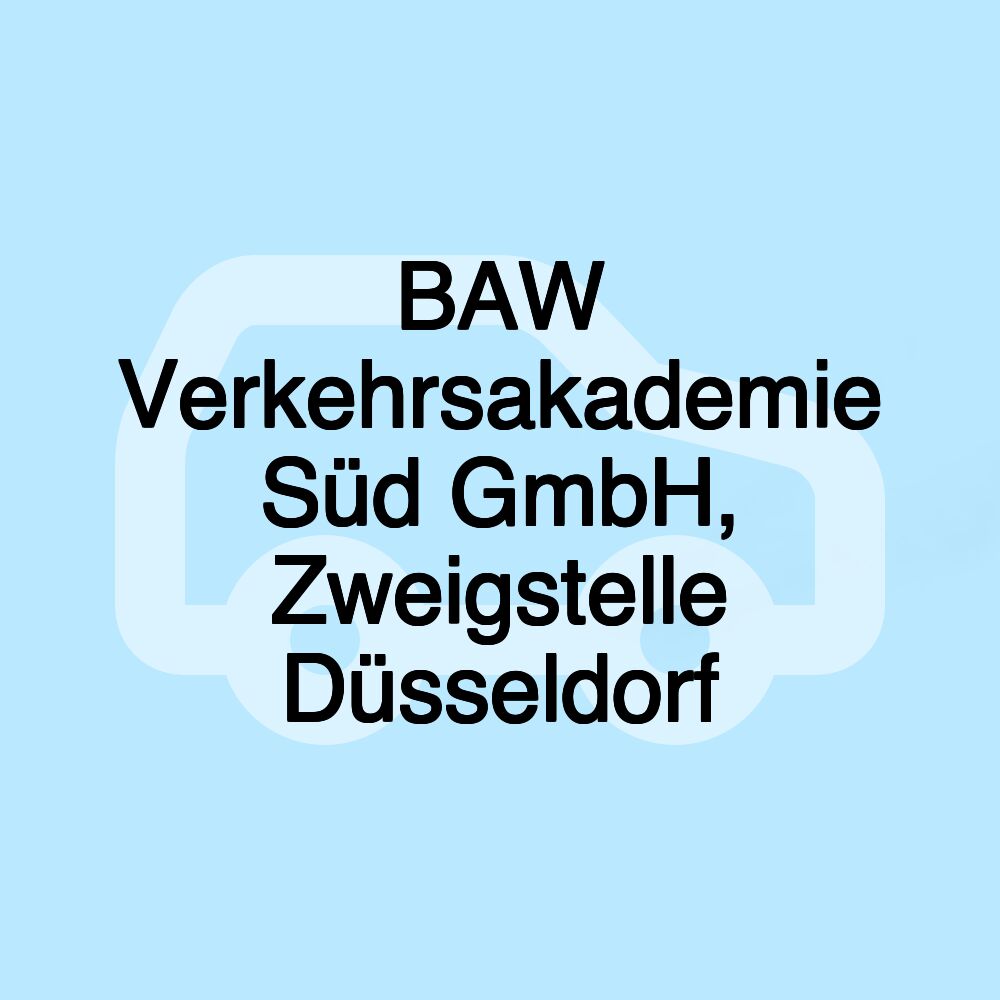 BAW Verkehrsakademie Süd GmbH, Zweigstelle Düsseldorf