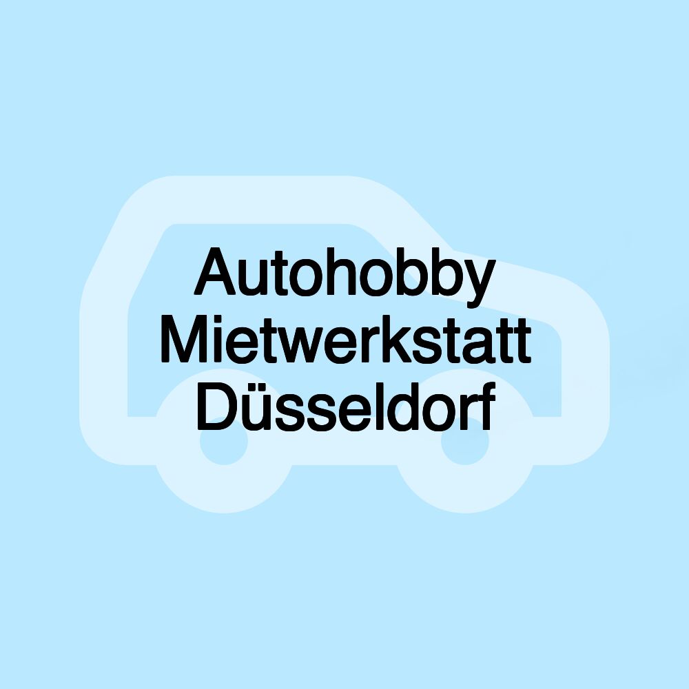 Autohobby Mietwerkstatt Düsseldorf