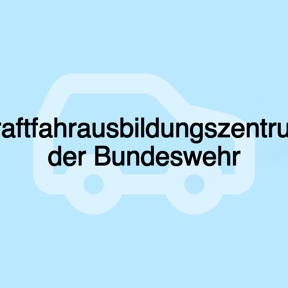 Kraftfahrausbildungszentrum der Bundeswehr