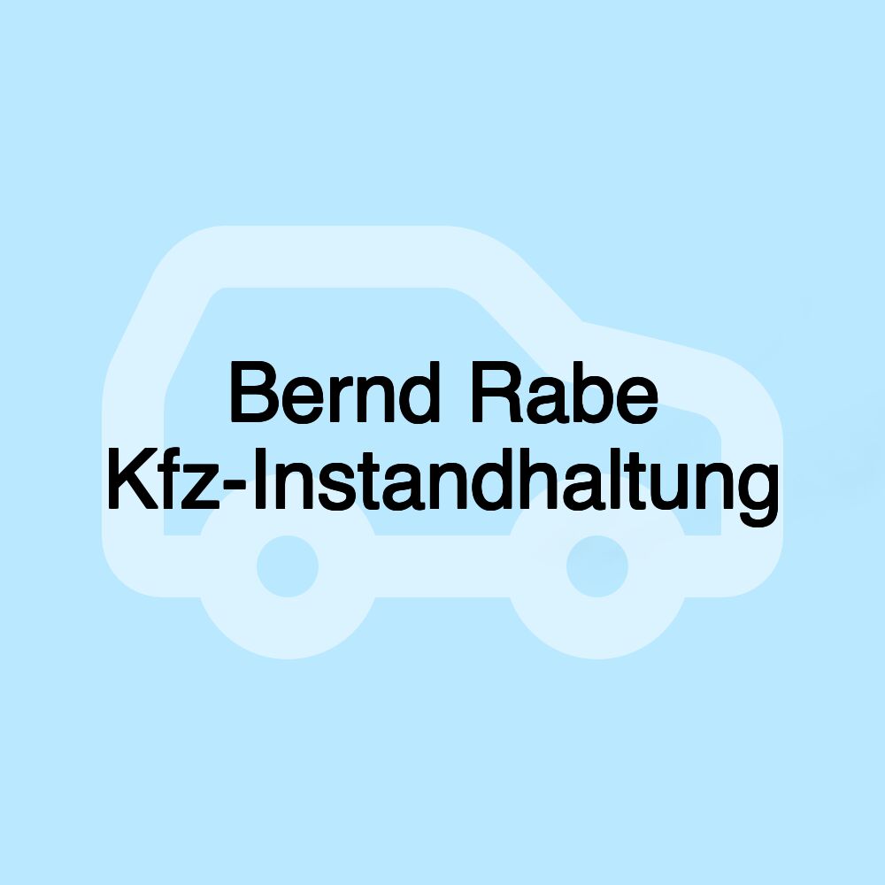 Bernd Rabe Kfz-Instandhaltung