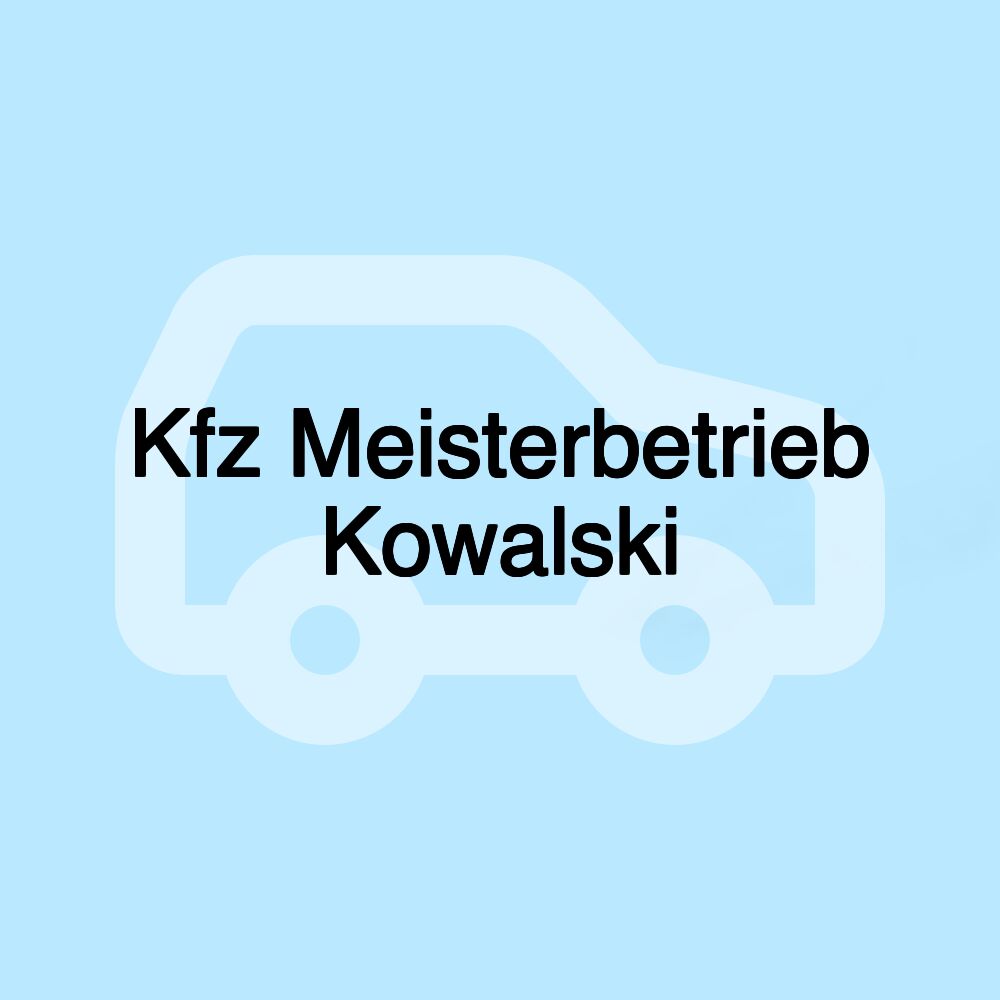 Kfz Meisterbetrieb Kowalski