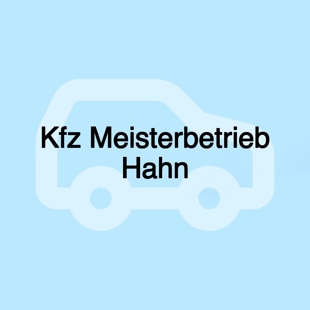 Kfz Meisterbetrieb Hahn