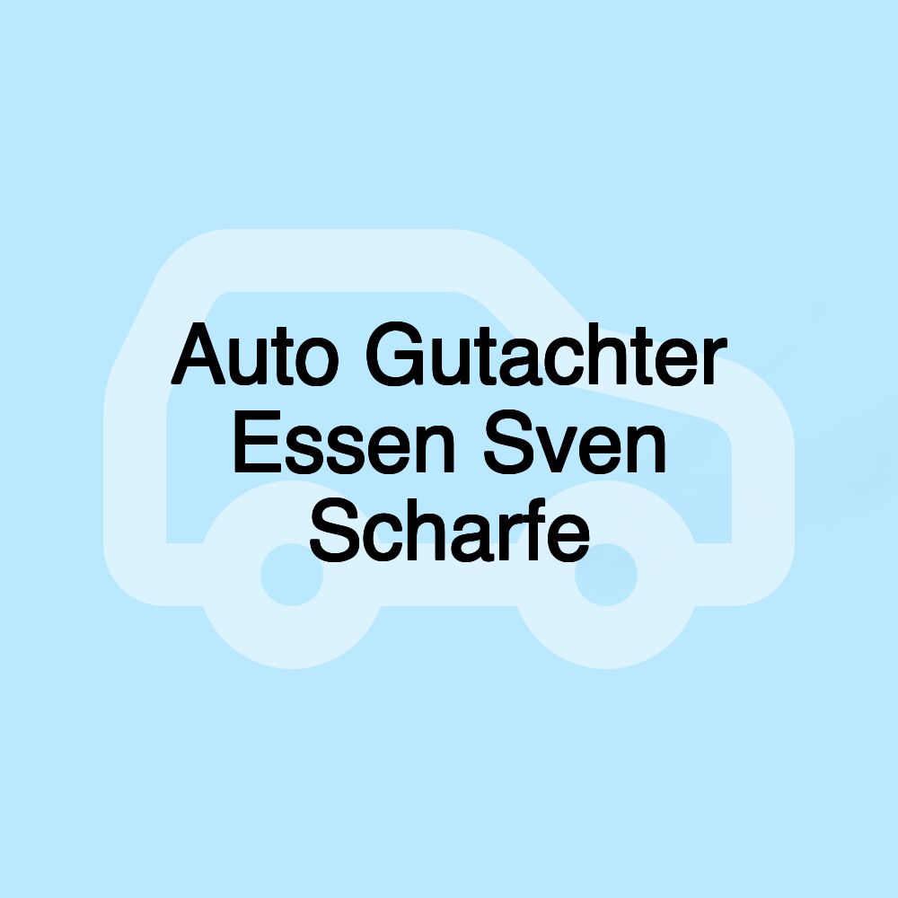 Auto Gutachter Essen Sven Scharfe