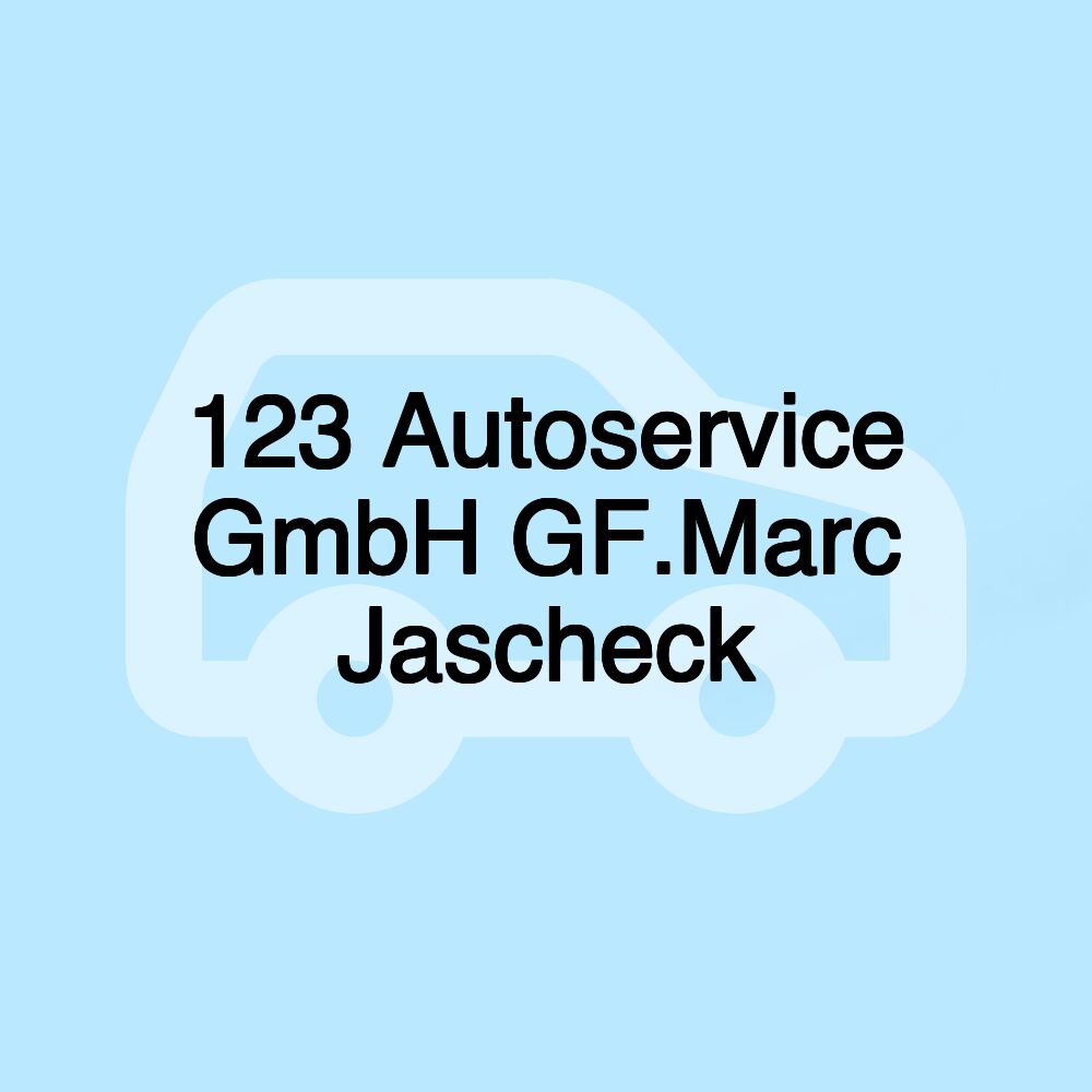 123 Autoservice GmbH GF.Marc Jascheck