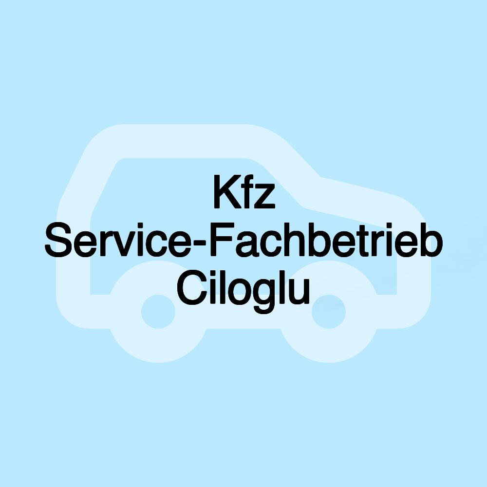 Kfz Service-Fachbetrieb Ciloglu