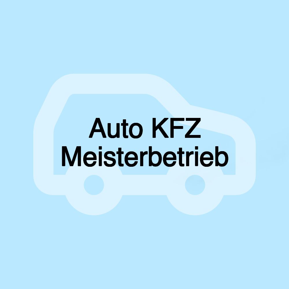 Auto KFZ Meisterbetrieb