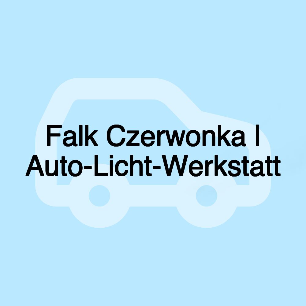 Falk Czerwonka | Auto-Licht-Werkstatt