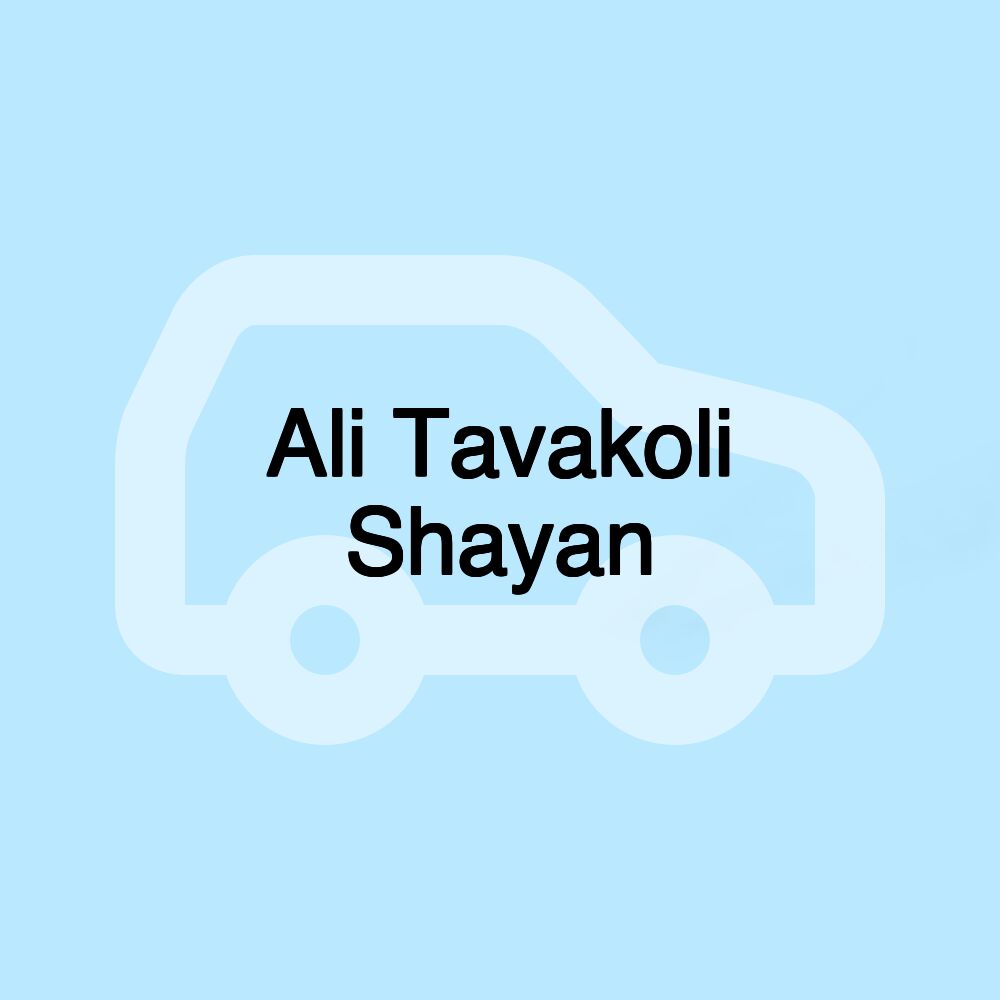 Ali Tavakoli Shayan