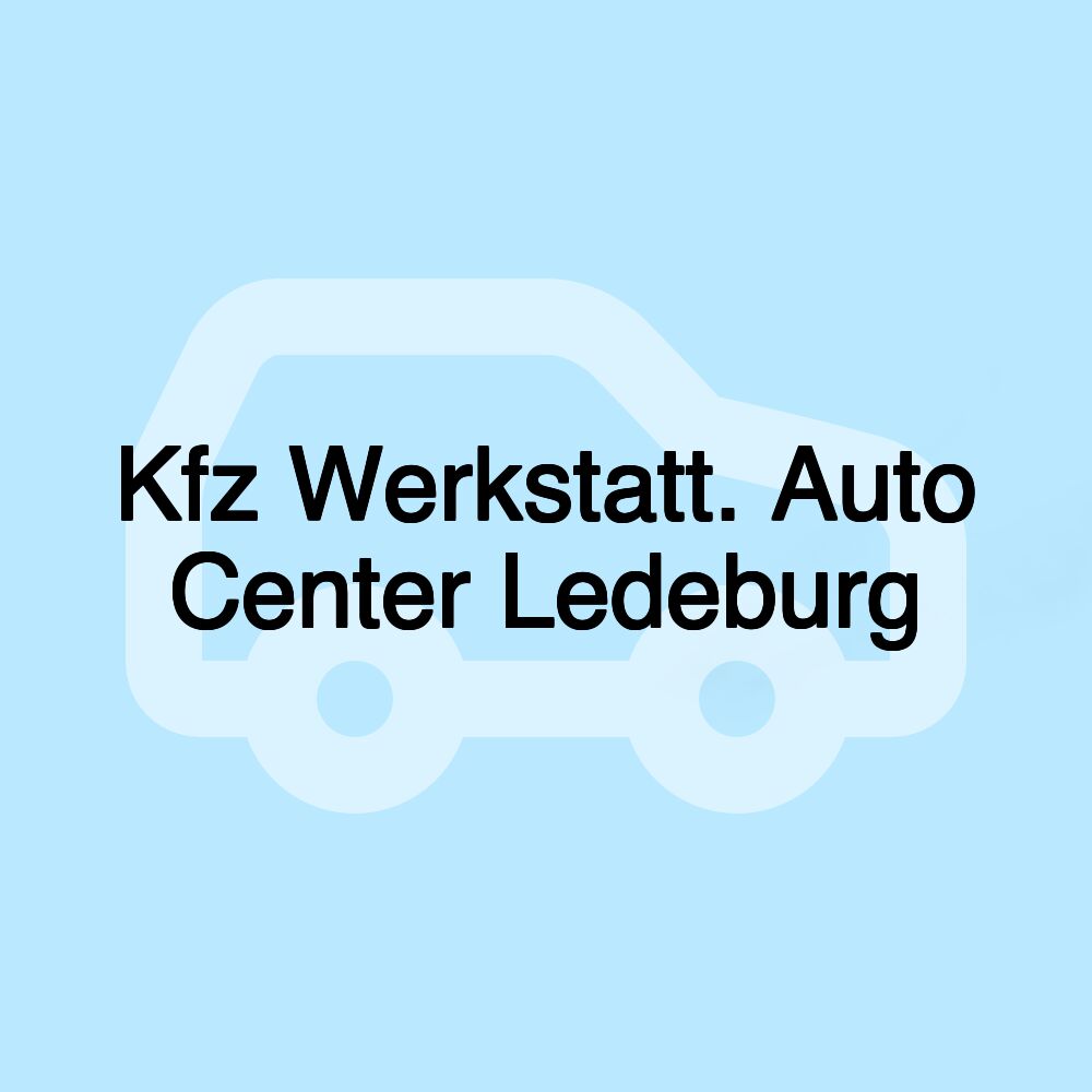 Kfz Werkstatt. Auto Center Ledeburg