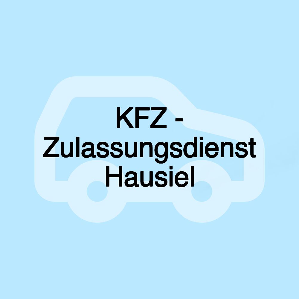 KFZ - Zulassungsdienst Hausiel