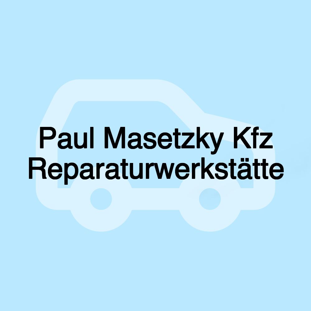 Paul Masetzky Kfz Reparaturwerkstätte