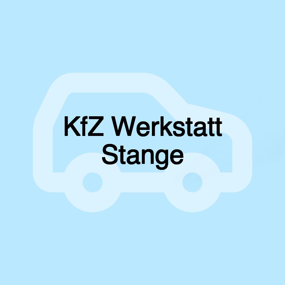 KfZ Werkstatt Stange