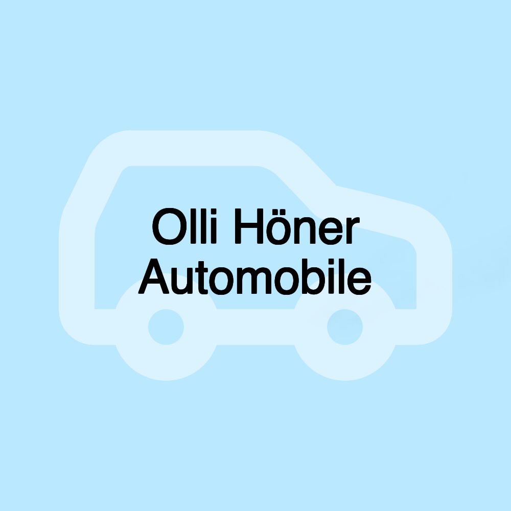 Olli Höner Automobile