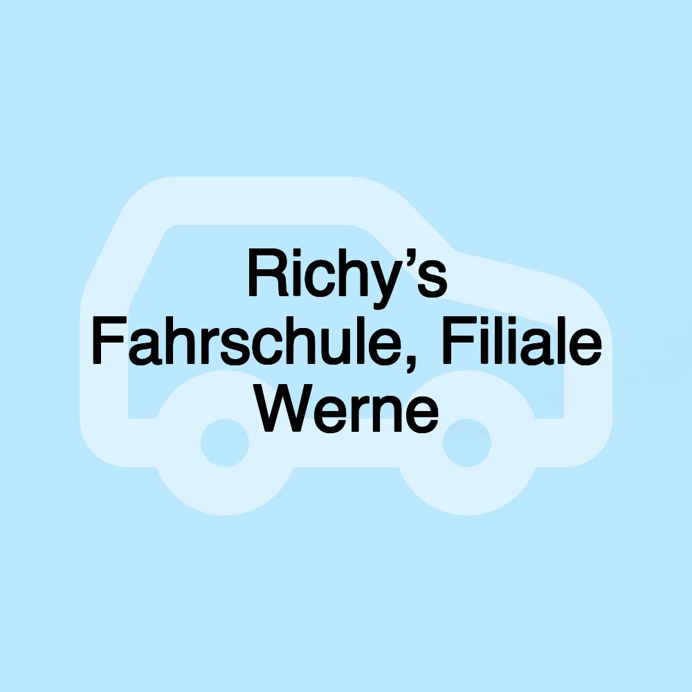 Richy’s Fahrschule, Filiale Werne