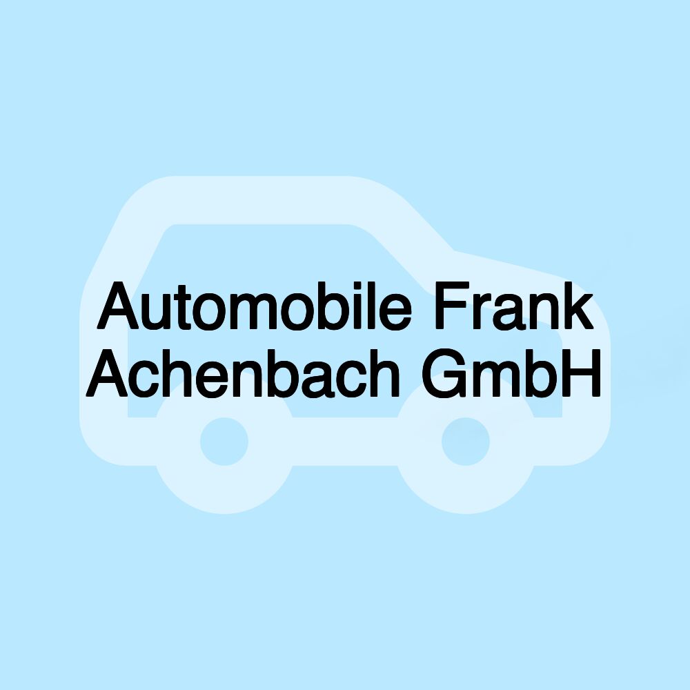 Automobile Frank Achenbach GmbH