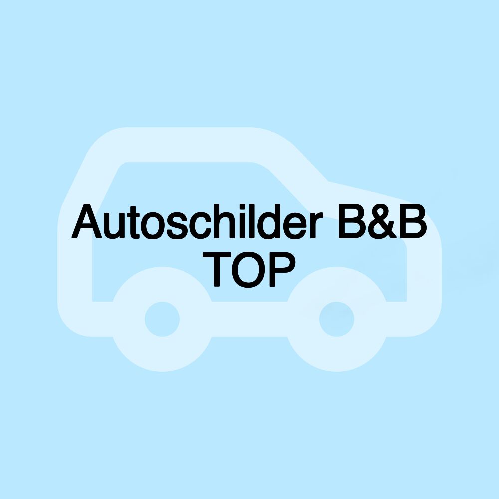 Autoschilder B&B TOP