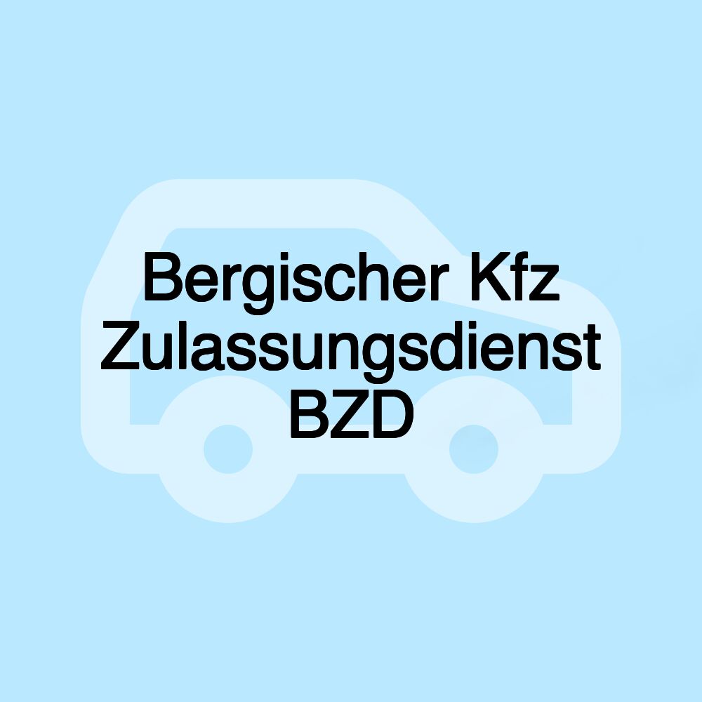 Bergischer Kfz Zulassungsdienst BZD