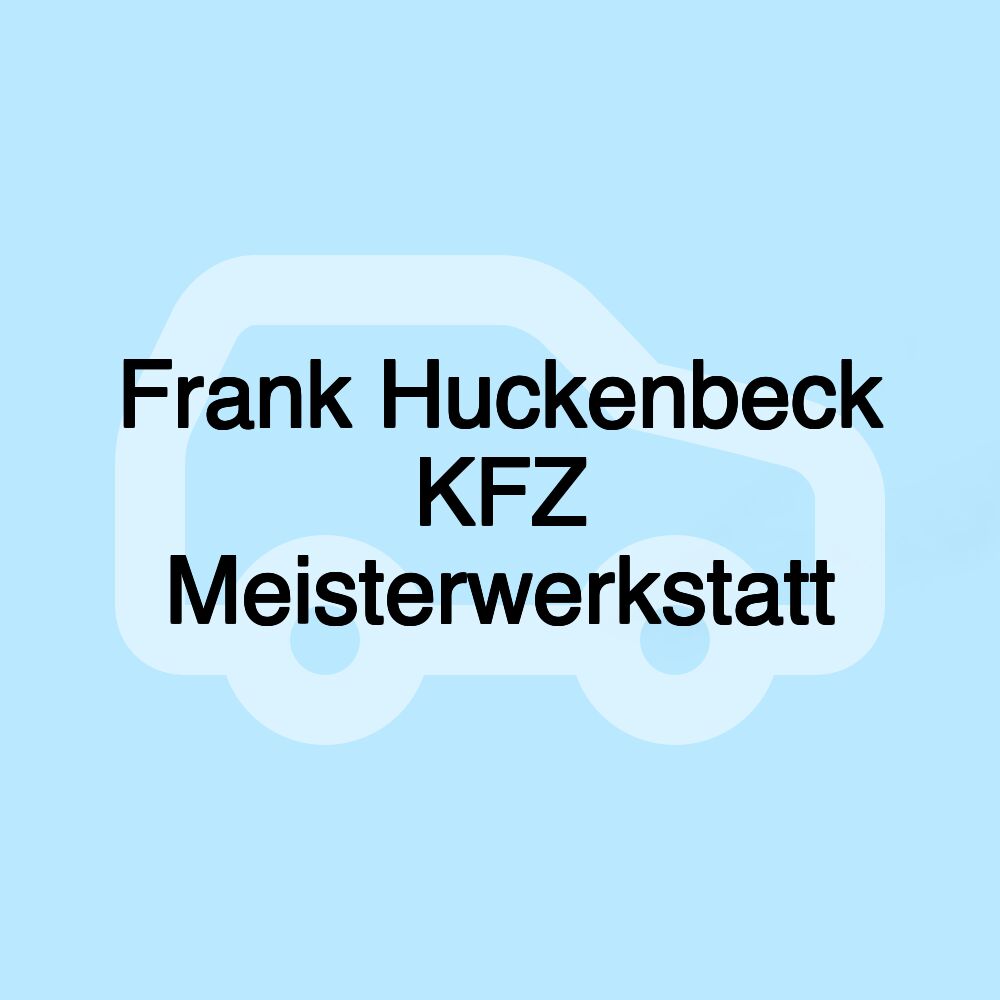 Frank Huckenbeck KFZ Meisterwerkstatt