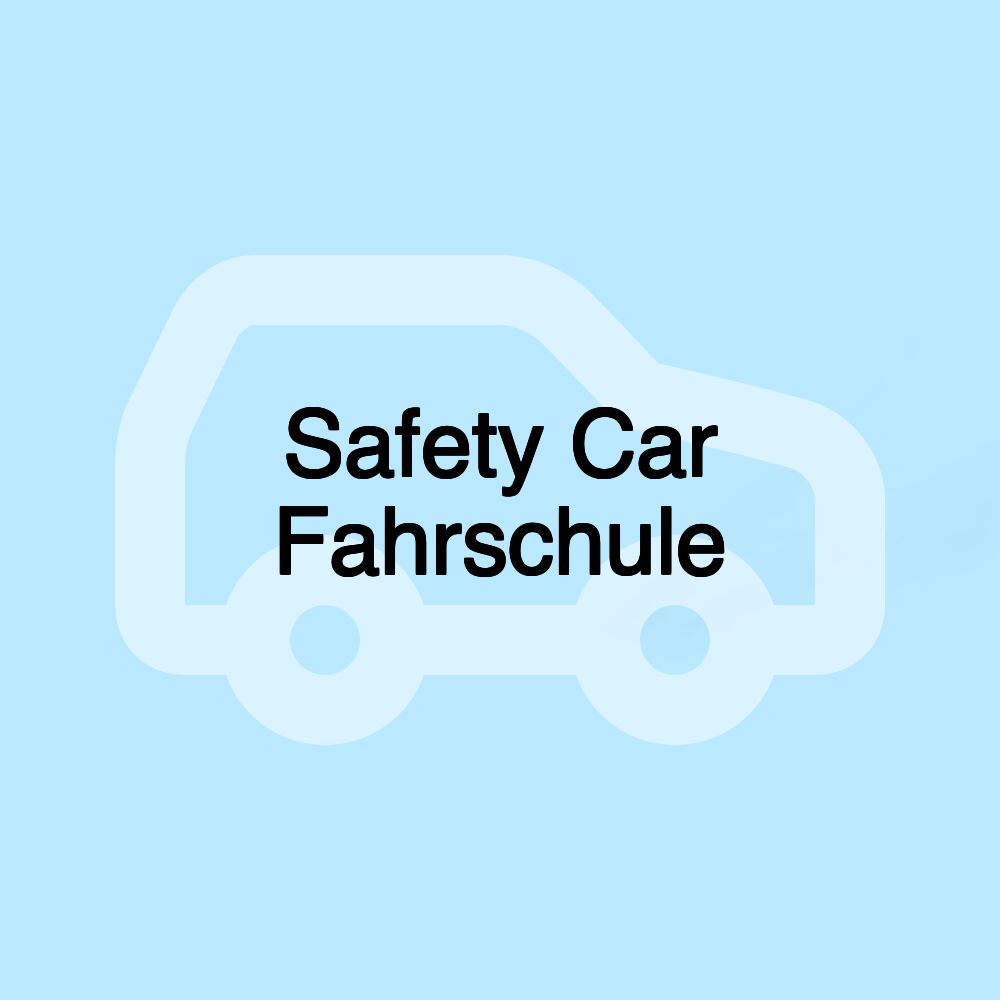 Safety Car Fahrschule