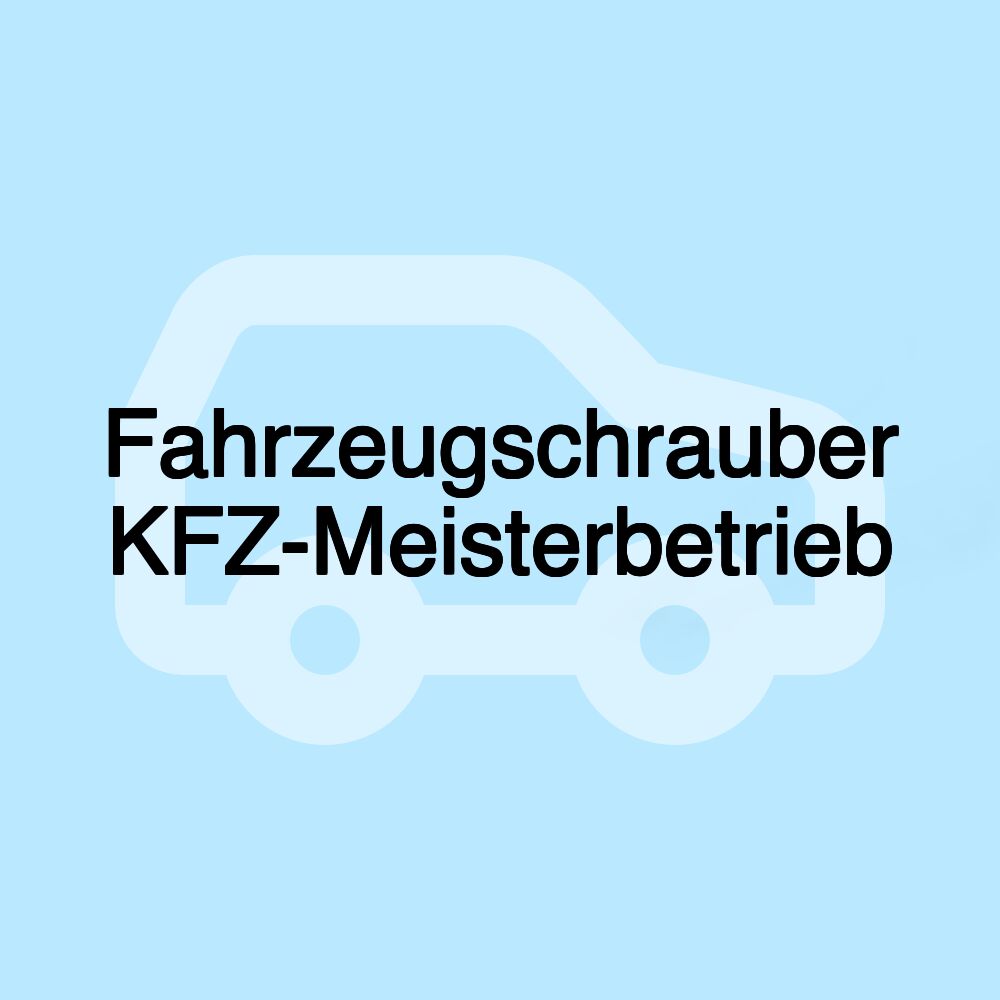 Fahrzeugschrauber KFZ-Meisterbetrieb