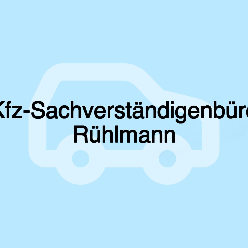 Kfz-Sachverständigenbüro Rühlmann