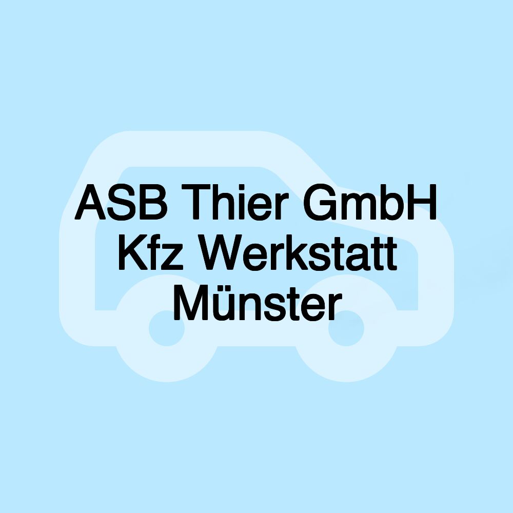 ASB Thier GmbH Kfz Werkstatt Münster