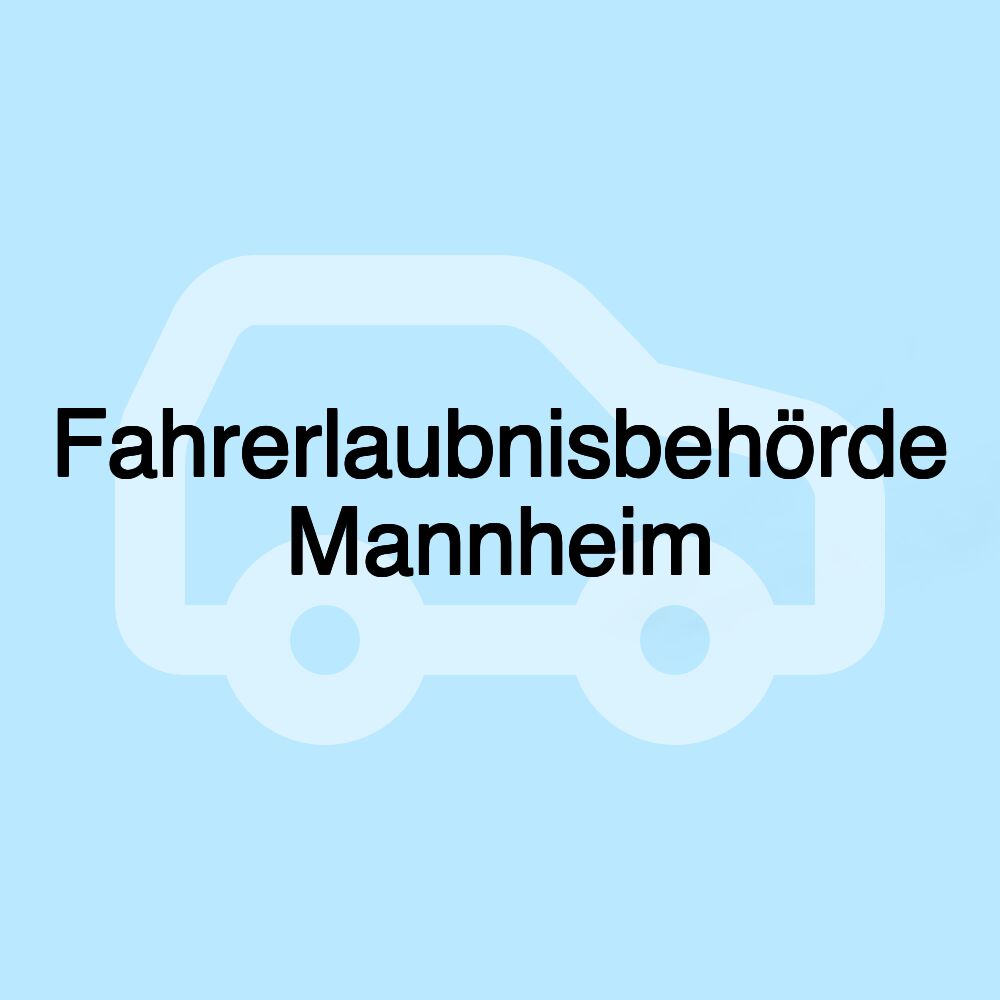 Fahrerlaubnisbehörde Mannheim