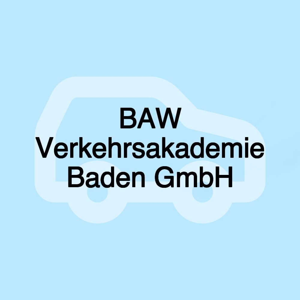 BAW Verkehrsakademie Baden GmbH