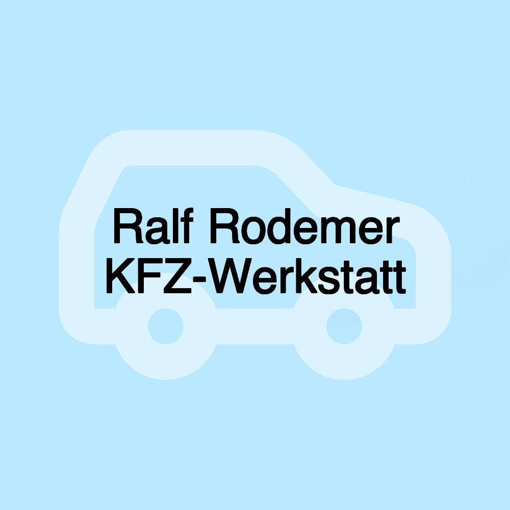 Ralf Rodemer KFZ-Werkstatt