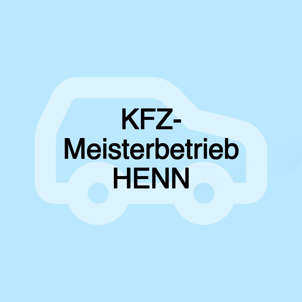 KFZ- Meisterbetrieb HENN