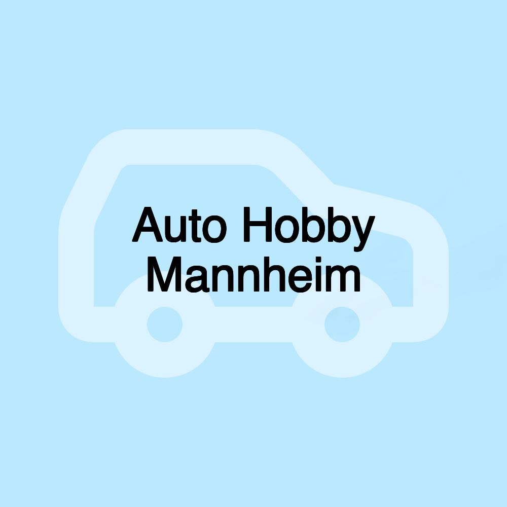 Auto Hobby Mannheim