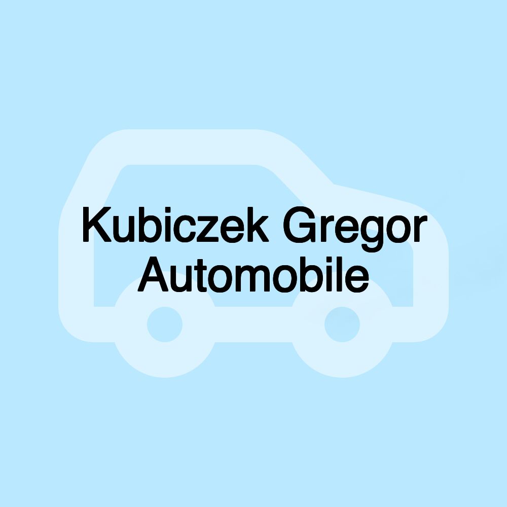 Kubiczek Gregor Automobile