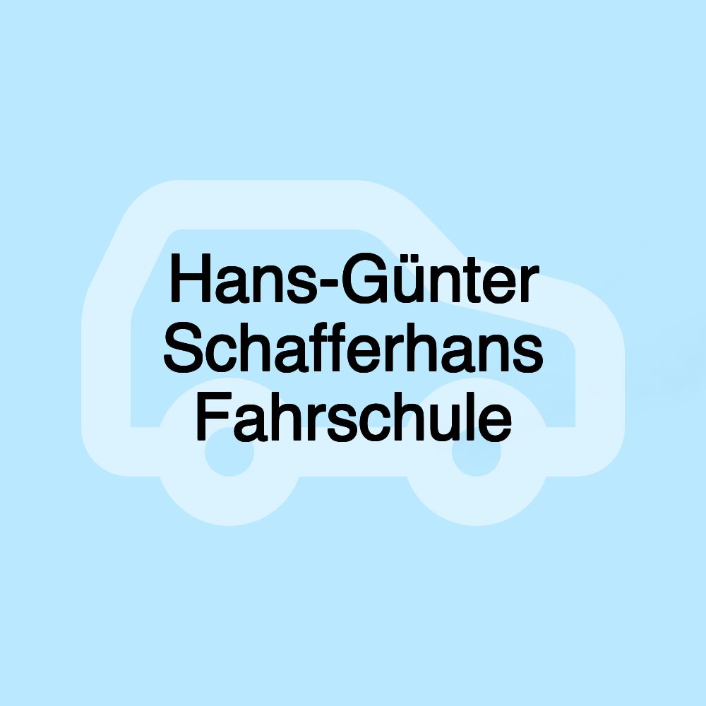 Hans-Günter Schafferhans Fahrschule