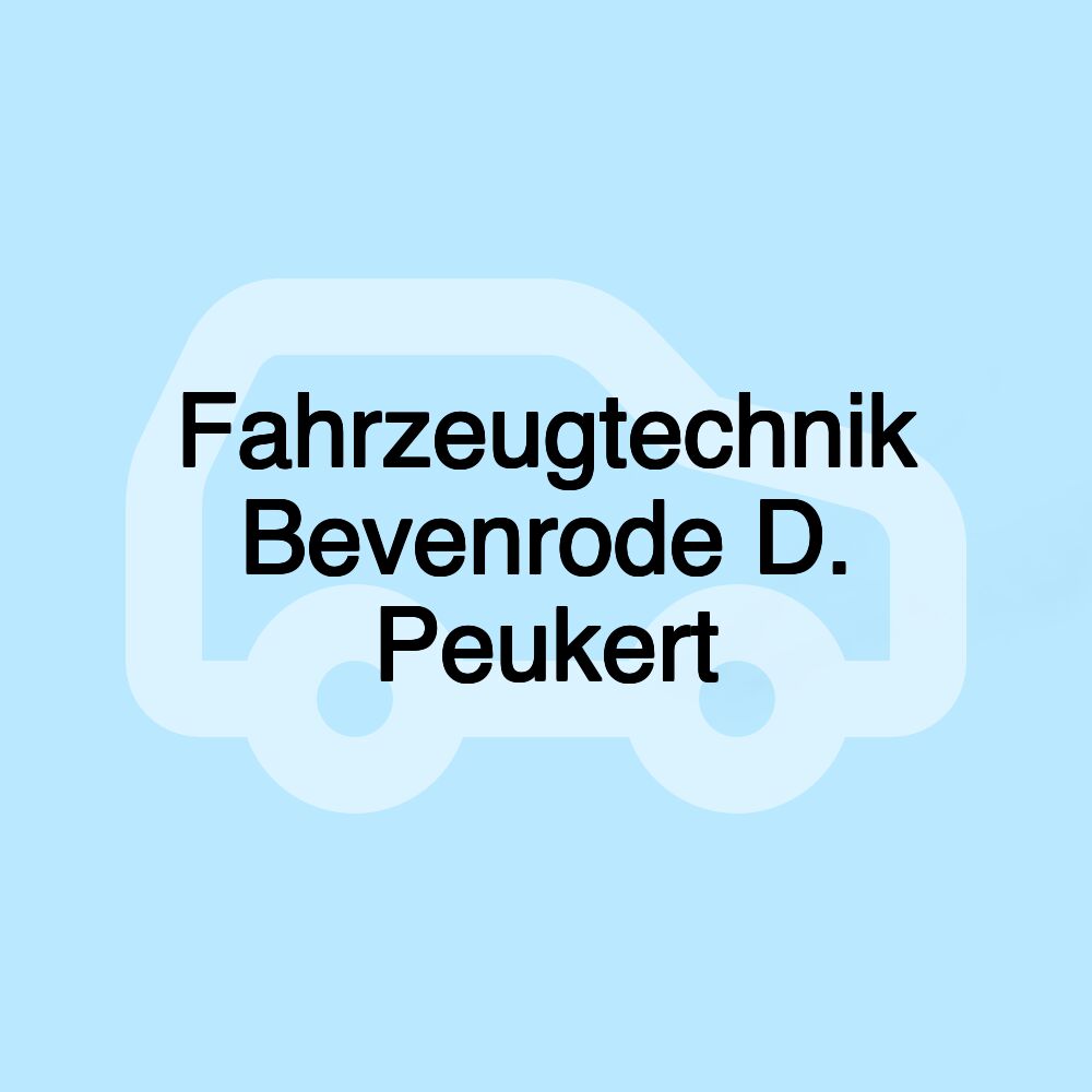 Fahrzeugtechnik Bevenrode D. Peukert