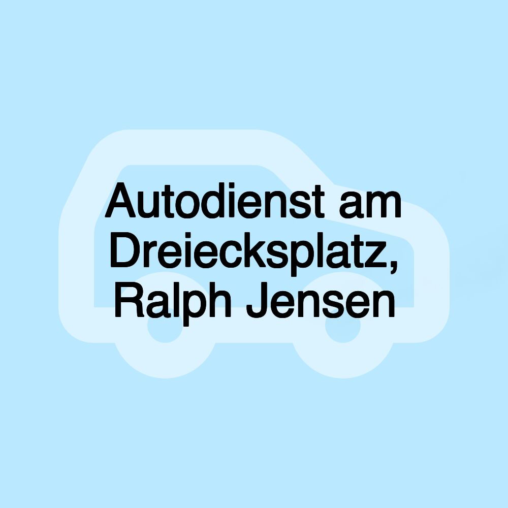 Autodienst am Dreiecksplatz, Ralph Jensen