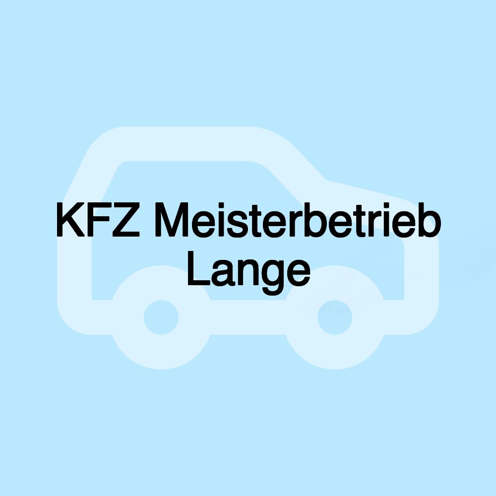 KFZ Meisterbetrieb Lange