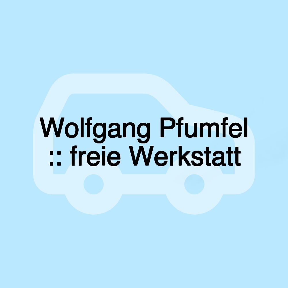 Wolfgang Pfumfel :: freie Werkstatt