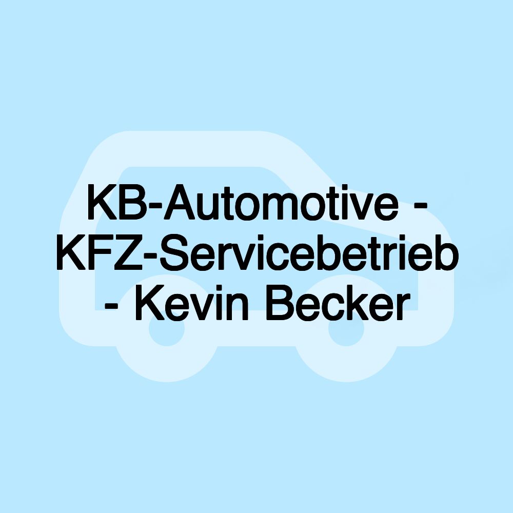 KB-Automotive - KFZ-Servicebetrieb - Kevin Becker