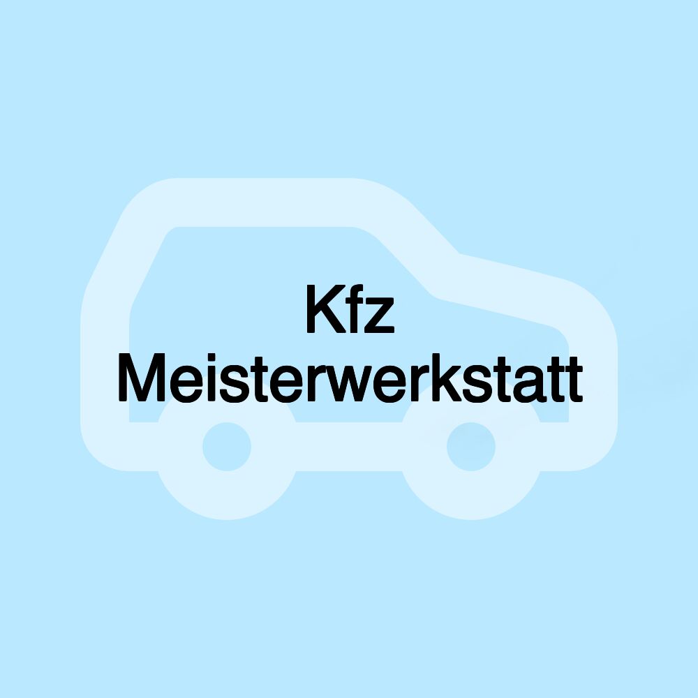 Kfz Meisterwerkstatt