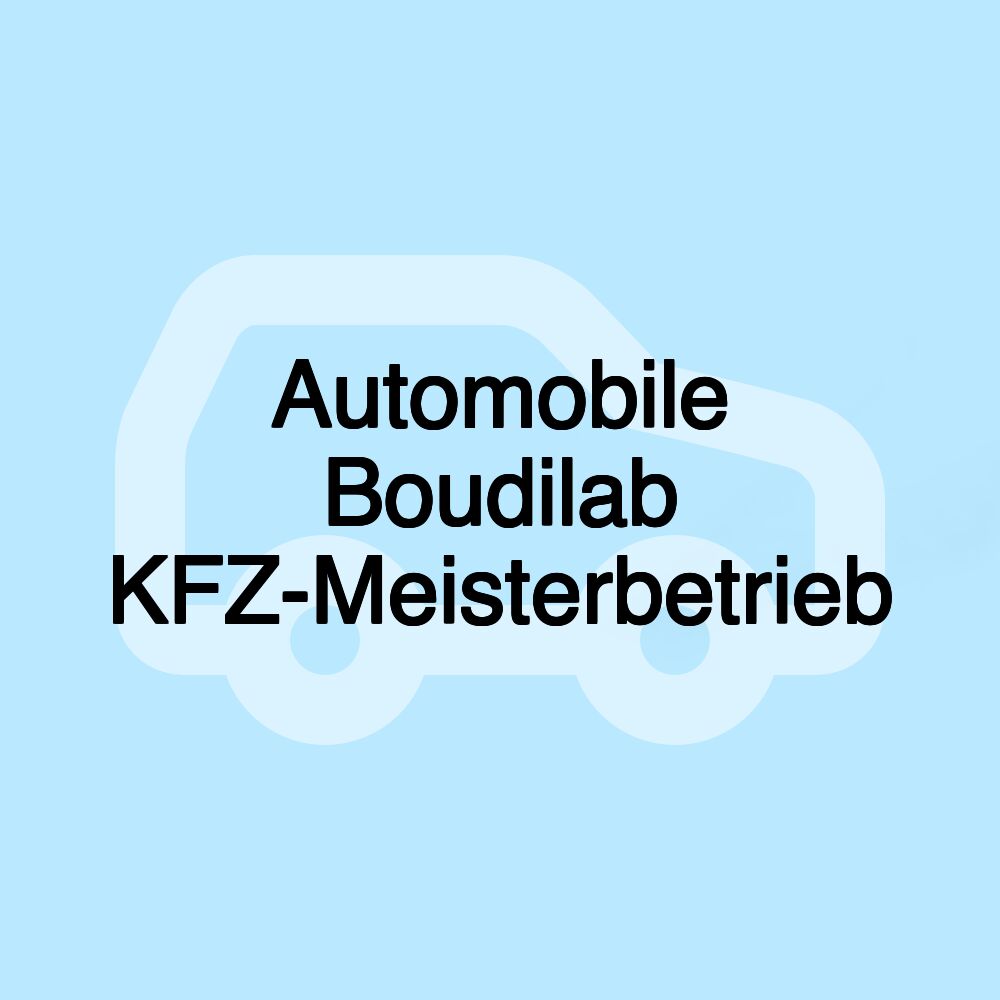 Automobile Boudilab KFZ-Meisterbetrieb