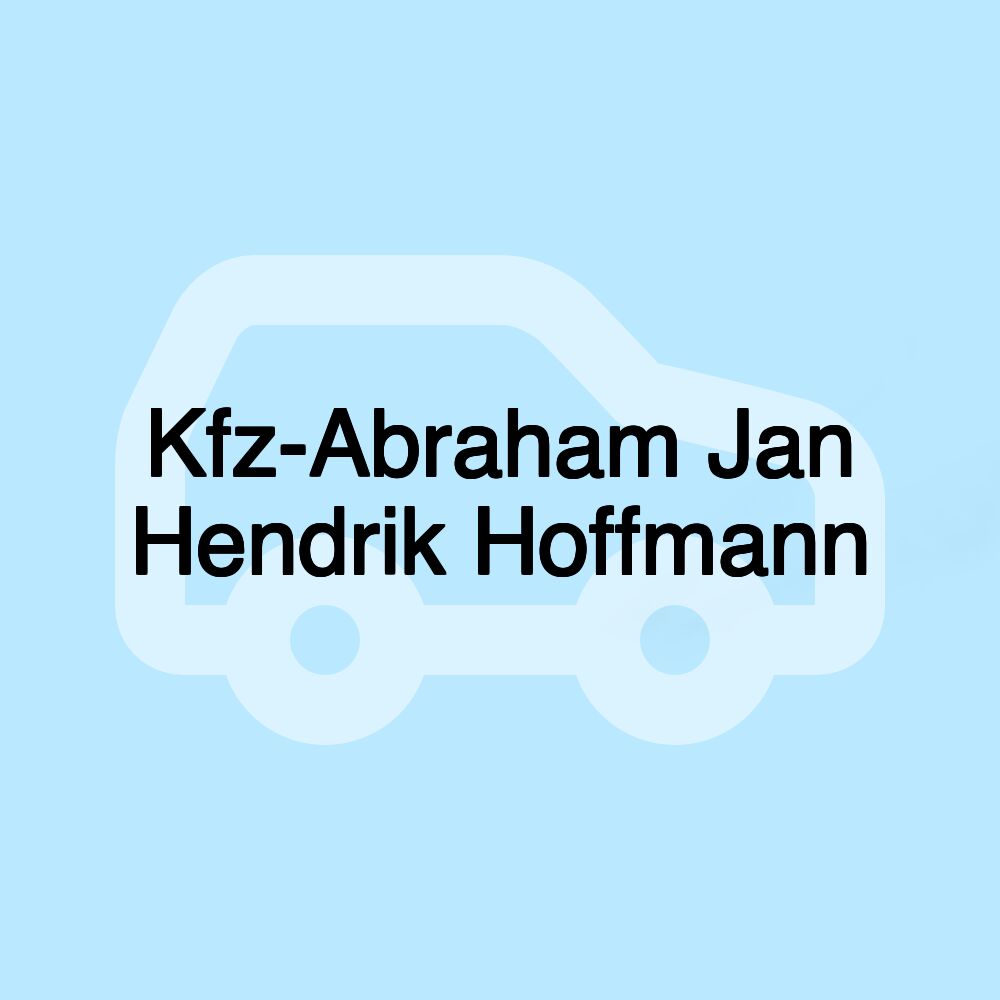 Kfz-Abraham Jan Hendrik Hoffmann