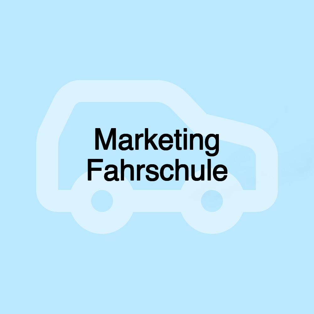 Marketing Fahrschule